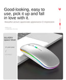 Mouse Wirelesss Bluetooth 2 In 1 Wireless Dual Mode Optical Mouse 2.4G Mouse Ergonomic Portable Rechargeable Mice For laptop