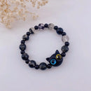 Matching Bracelets Couples Women Men Luminous Cute Cat Friendship Bracelete Black White Cat Head Bangles Glow In The Dark Gift
