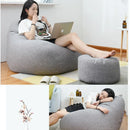 Lazy Seat Chair Sofa Cover Large Bean Bag Couch Soft Fluffy Breathable Adult Child Tatami Living Room Decorative without Filler