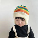 Cute Bear Baby Beanies Hat New Autumn Winter Kid Girl Boy Frog Rainbow Caps Warm Knitted Hats Skullies Toddler Cap Korean Style