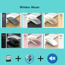Mouse Wirelesss Bluetooth 2 In 1 Wireless Dual Mode Optical Mouse 2.4G Mouse Ergonomic Portable Rechargeable Mice For laptop