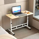 Folding Mobile Computer Simple Small Table with Roller Lifting Universal Wheel Desktop Bed Folding Table
