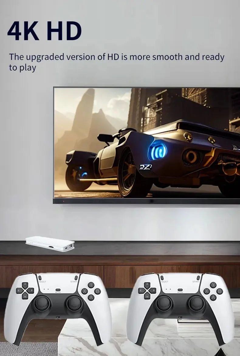 M15 Retro video game consoles 4K Game Stick - Wireless Hdmi 20000+ Classic Portable Video Gaming Player with 64Gb 128Gb Card