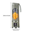 Portable Electric Juicer USB Wireless Charging Mini Juicer Bottle 450ml Cup Fruit Mixer Electric Handheld Blender for Home