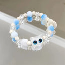 Matching Bracelets Couples Women Men Luminous Cute Cat Friendship Bracelete Black White Cat Head Bangles Glow In The Dark Gift