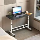Folding Mobile Computer Simple Small Table with Roller Lifting Universal Wheel Desktop Bed Folding Table