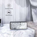 LED Mirror Digital Alarm Clock Wireless Bluetooth-compait Speaker MP3 FM Radio Clock Electronic Desktop Clocks USB Wake Up Clock