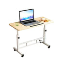 Folding Mobile Computer Simple Small Table with Roller Lifting Universal Wheel Desktop Bed Folding Table