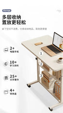 Elevating and Moving Bedside Table, Computer, Home Bedroom Desk, Dormitory Desk, Lazy Person, Easy Student Writing Desk