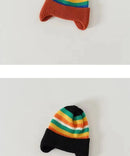 Cute Bear Baby Beanies Hat New Autumn Winter Kid Girl Boy Frog Rainbow Caps Warm Knitted Hats Skullies Toddler Cap Korean Style