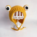 Cute Bear Baby Beanies Hat New Autumn Winter Kid Girl Boy Frog Rainbow Caps Warm Knitted Hats Skullies Toddler Cap Korean Style