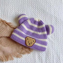 Cute Bear Baby Beanies Hat New Autumn Winter Kid Girl Boy Frog Rainbow Caps Warm Knitted Hats Skullies Toddler Cap Korean Style