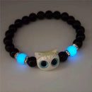 Matching Bracelets Couples Women Men Luminous Cute Cat Friendship Bracelete Black White Cat Head Bangles Glow In The Dark Gift