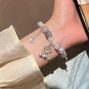 Matching Bracelets Couples Women Men Luminous Cute Cat Friendship Bracelete Black White Cat Head Bangles Glow In The Dark Gift