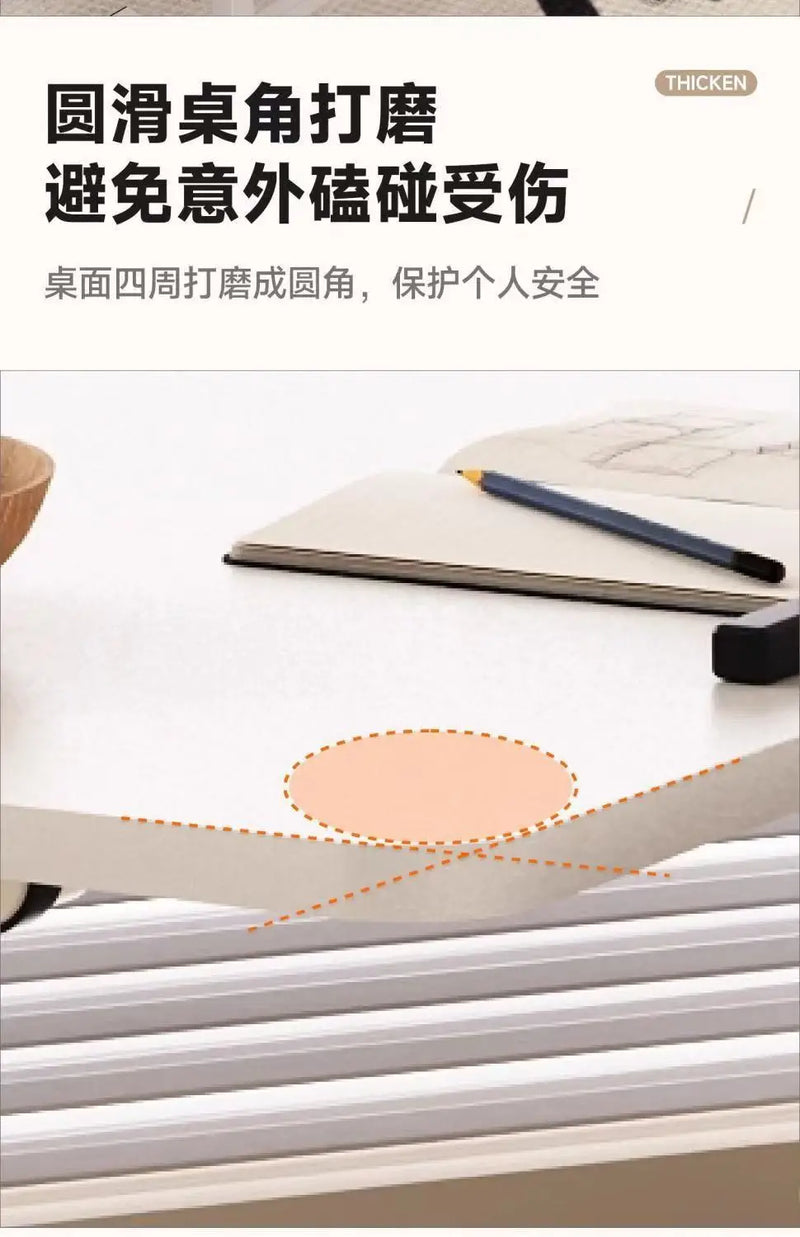 Folding Mobile Computer Simple Small Table with Roller Lifting Universal Wheel Desktop Bed Folding Table
