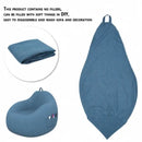 Lazy Seat Chair Sofa Cover Large Bean Bag Couch Soft Fluffy Breathable Adult Child Tatami Living Room Decorative without Filler