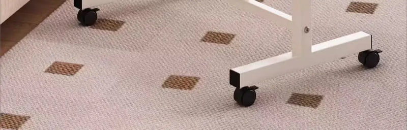 Folding Mobile Computer Simple Small Table with Roller Lifting Universal Wheel Desktop Bed Folding Table