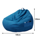 Lazy Seat Chair Sofa Cover Large Bean Bag Couch Soft Fluffy Breathable Adult Child Tatami Living Room Decorative without Filler