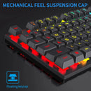 USB Wired Keyboard RGB Color Gaming Keyboard Mechanical Feel keyboard 104 Keys Standard Keyboard for Windows Laptop Computer
