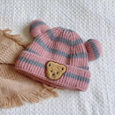 Cute Bear Baby Beanies Hat New Autumn Winter Kid Girl Boy Frog Rainbow Caps Warm Knitted Hats Skullies Toddler Cap Korean Style