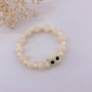 Matching Bracelets Couples Women Men Luminous Cute Cat Friendship Bracelete Black White Cat Head Bangles Glow In The Dark Gift