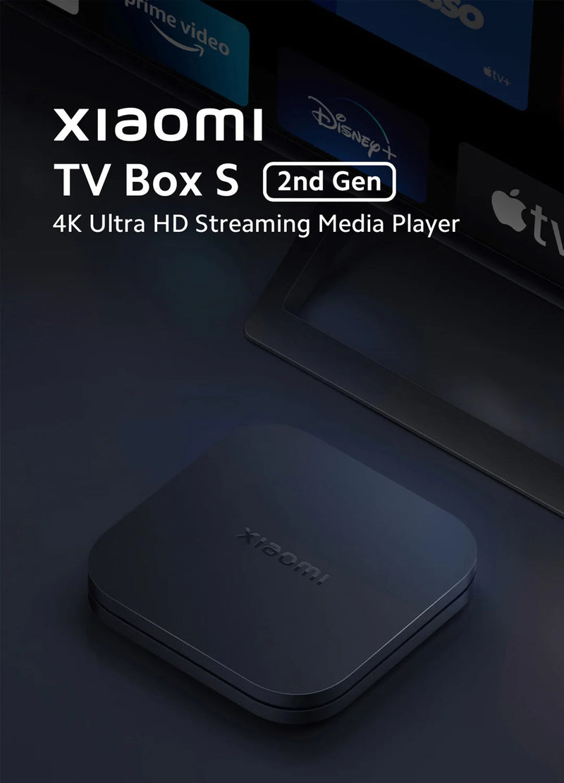 Global Version Xiaomi Mi TV Box 3nd Gen 4K Ultra HD Google TV Dolby Vision HDR10+ Google Assistant Smart Mi Box S Media Player