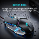 W2 USB Wired Gaming Mouse with Glowing Gamer Mechanical Metal Style Mice Suitable for PC Desktop Laptops Tablet Game Office