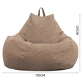 Lazy Seat Chair Sofa Cover Large Bean Bag Couch Soft Fluffy Breathable Adult Child Tatami Living Room Decorative without Filler