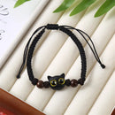Matching Bracelets Couples Women Men Luminous Cute Cat Friendship Bracelete Black White Cat Head Bangles Glow In The Dark Gift