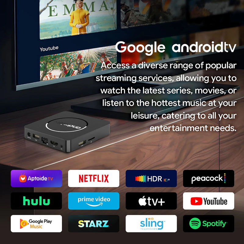 Global Version Mortal Smart Streaming Media TV Box Android13 AllwinnerH313  Bluetooth Google Assistant 2.4G&5G Wifi 4KHD Q1