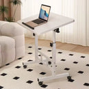 Folding Mobile Computer Simple Small Table with Roller Lifting Universal Wheel Desktop Bed Folding Table