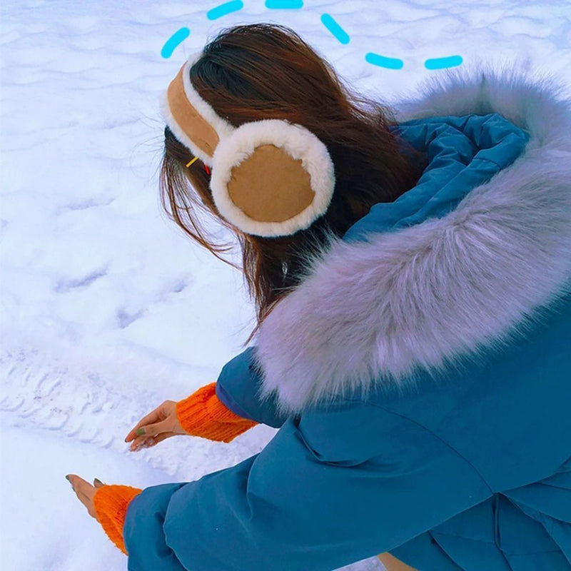 Fashion Plush Earmuffs Portable Foldable Ear Warmer High-quality Winter Warm Earflap Cold Protection Soft Outdoor Ear Cover