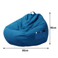 Lazy Seat Chair Sofa Cover Large Bean Bag Couch Soft Fluffy Breathable Adult Child Tatami Living Room Decorative without Filler