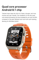 Microwear Ultra Ai3 Smartwatch 5G 180° Rotating Camera Google Play GPS WIFI 2.2inch Amoled HD Display 4G Calling Smartwatch Men